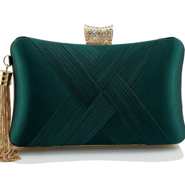 Elegant Weave Luxe Clutch